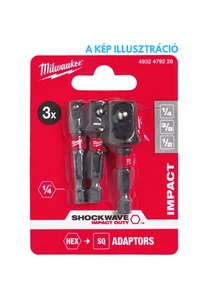 MILWAUKEE Shokwawe dugókulcs adapter készlet 3 részes