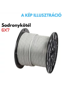 Sodronykötél horganyzott, anyagvastagság: 3,0mm EN12385-4 (200m)