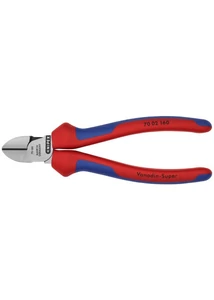 Knipex oldalcsípőfogó többkomponensű burkolattal, fazettás vágóéllel 160mm