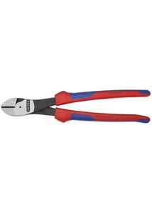 Knipex erő kímélő oldalcsípőfogók többkomponensű burkolattal, 250mm fazettás vágóéllel