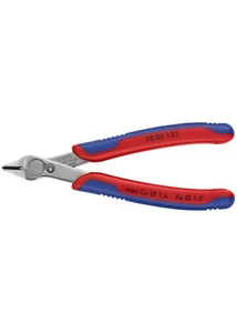Knipex Super Knips többkomponensű burkolattal, fazetta nélküli vágóéllel 125mm