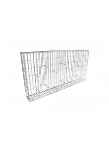 Gabion Wall 180 kosár, 1800×600×120 mm, változatos rácsosztás, 3,0 mm huzalvastagság