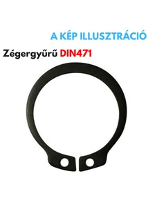 Zégergyűrű külső 17 mm DIN471 ipari alkalmazáshoz