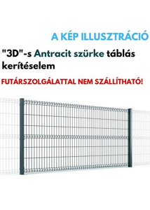 3D Táblás kerítéselem 1730x2500-4,0mm (55x200) antracit szürke RAL7016 (TR)
