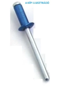 Alu-acél félgömbfejű nyitott popszegecs (AST) 3,2x8mm RAL5010