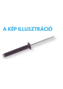 Alu-acél félgömbfejű nyitott popszegecs (AST) 3,2x8mm RAL7016