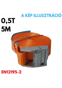 Rakományrögzítő, teherbírás: 0,5T, hossz: 5m gatyás