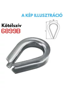 Kötélszív 6899B 26 mm