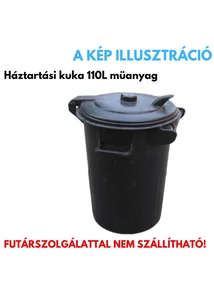 Háztartási kuka 110L müanyag 500163