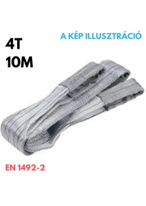Műanyag emelőheveder EN1942-2 teherbírás: 4T, hosszúság: 10m