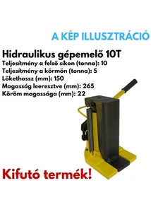 Hidraulikus gépemelő 10T