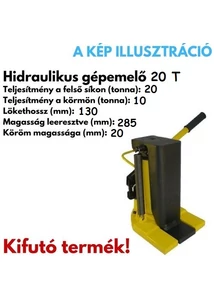 Hidraulikus gépemelő 20T