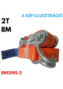 Rakományrögzítő, teherbírás: 2T, hossz: 8m