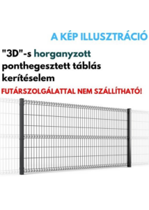 3D Táblás kerítéselem 1230x2500-3,8mm (55x200) horganyzott (TR)