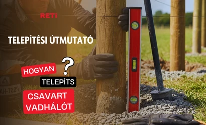 Csomózott vadháló - telepítés lépésről lépésre