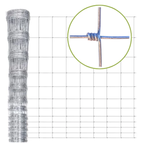 Vadháló csavart ritka, 180 cm magas, 18 db vízszintes szállal és 15 cm függőleges osztással, 2/2,5 mm huzalvastagsággal, 50 m tekercsben. Erős és időjárásálló kivitel, saját gyártású minőség.