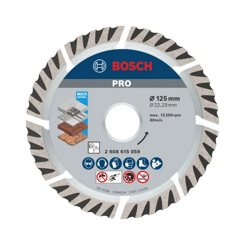 Bosch Pro MultiMaterial gyémánt vágókorong 125×22 mm
