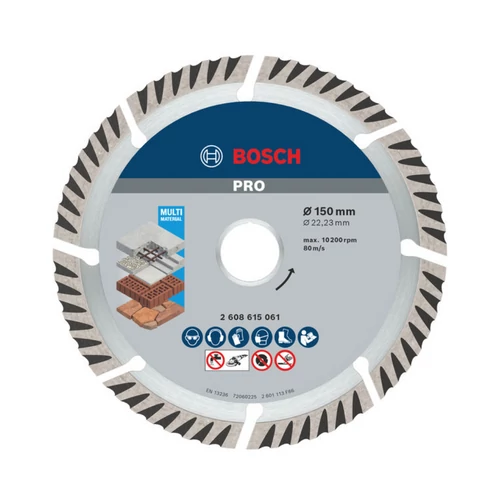Bosch Pro MultiMaterial gyémánt vágókorong 150×22 mm
