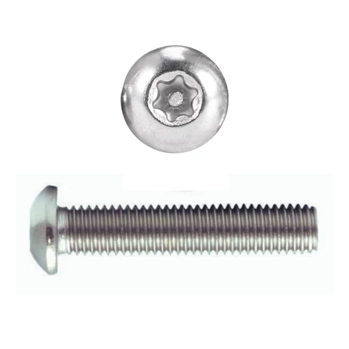 D-fejű belsőkulcsnyílású biztonsági csavar Tx40 M8×30 mm A2 rozsdamentes Torx csavar