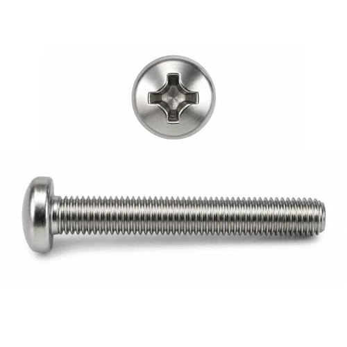 D-fejű kereszthornyos csavar M5x12 mm DIN7985 A2 termék fotó