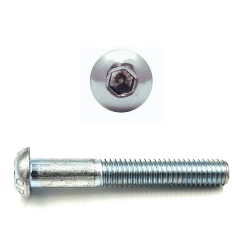 D-fejű belsőkulcsnyílású csavar M6×30 mm DIN7380-1 10.9 horganyzott acél imbuszcsavar