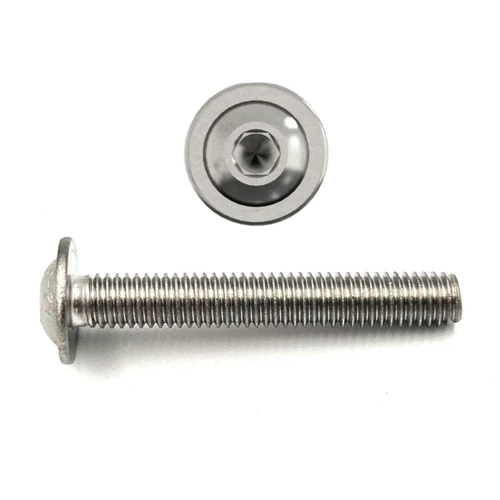 D-fejű peremes belsőkulcsnyílású csavar M5×12 mm DIN7380-2 10.9 horganyzott acél imbuszcsavar