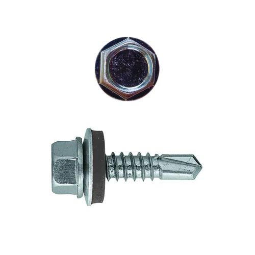 Önfúrós hatlapfejű csavar 4,8x19 mm DIN7504/K EPDM alátéttel