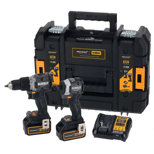 DeWalt X McLaren 18V XR szénkefe nélküli brushless ikerkészlet fúró- és ütve-csavarozóval