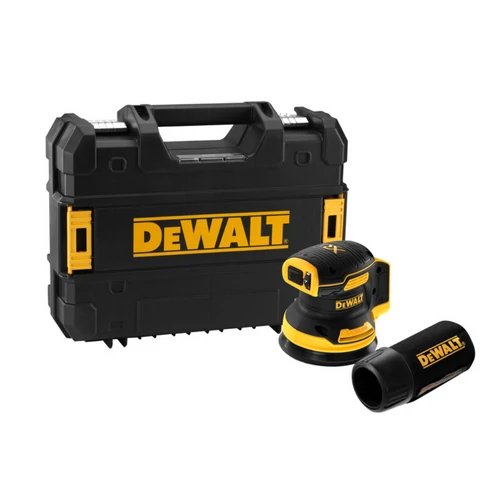 DeWalt excentercsiszoló 18V XR 125 mm szénkefe nélküli T-STAK kofferben