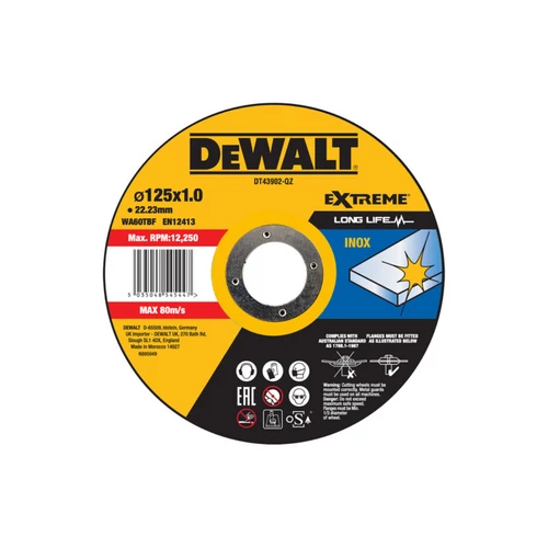 DeWalt Extreme inox vágókorong 125×1 mm