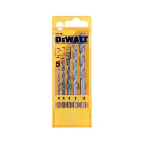 DeWalt 5 részes kőzetfúrószár készlet 4–10 mm
