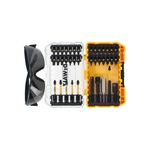 DeWalt Flextorq 38 db-os bitkészlet védőszemüveggel