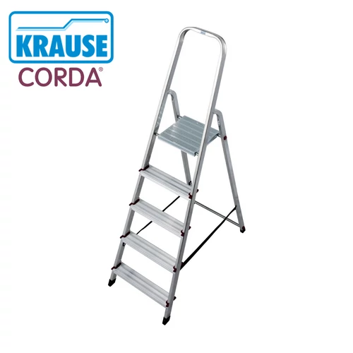 KRAUSE Corda háztartási létra 1x05 fokos – 5 fokos alumínium létra