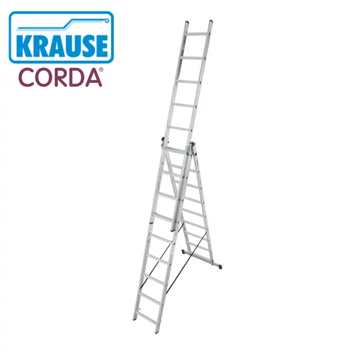 KRAUSE Corda 3x09 fokos alumínium sokcélú létra