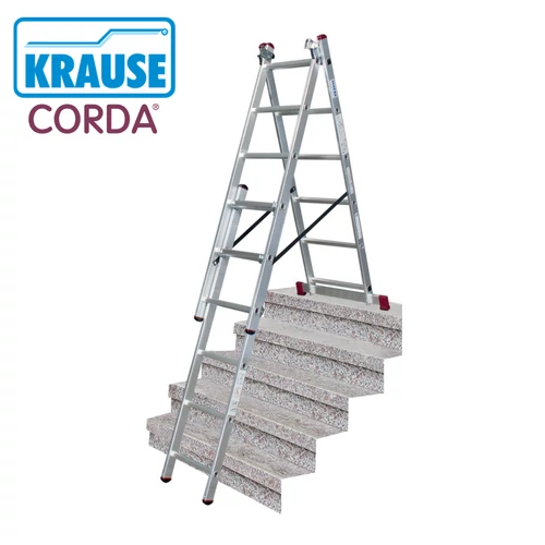 KRAUSE Corda sokcélú létra lépcsőfunkcióval 3x06 fokos