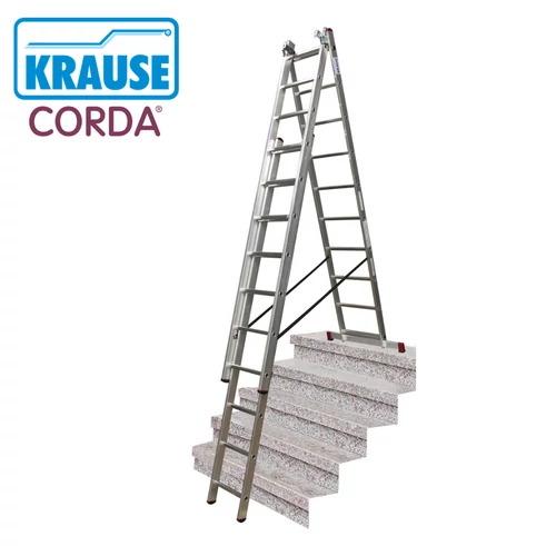 KRAUSE Corda sokcélú létra 3x10 fokos lépcsőfunkcióval