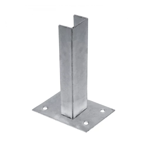 Oszloptartó 60×40 mm horganyzott 25 cm