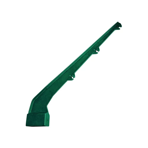 Oszlopra tüskés tartó L 60×40 mm horganyzott PVC zöld RAL6005
