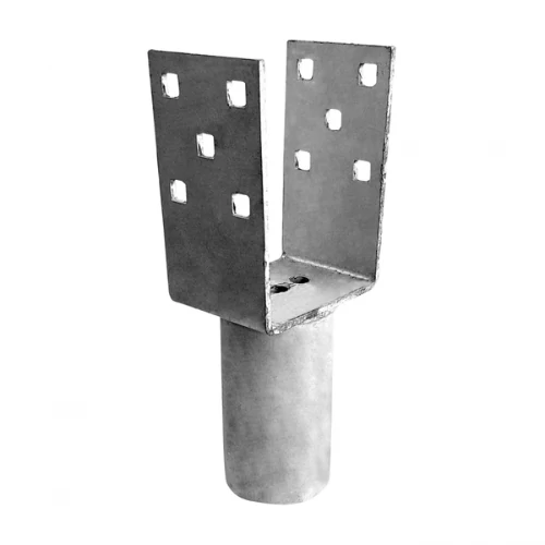 Talajcsavar adapter 100×100 mm méretben, fém kivitelben