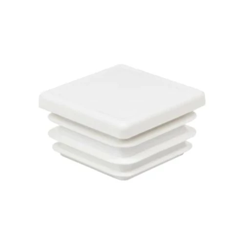 15x15 mm fehér zártszelvénydugó műanyag végzáró elem