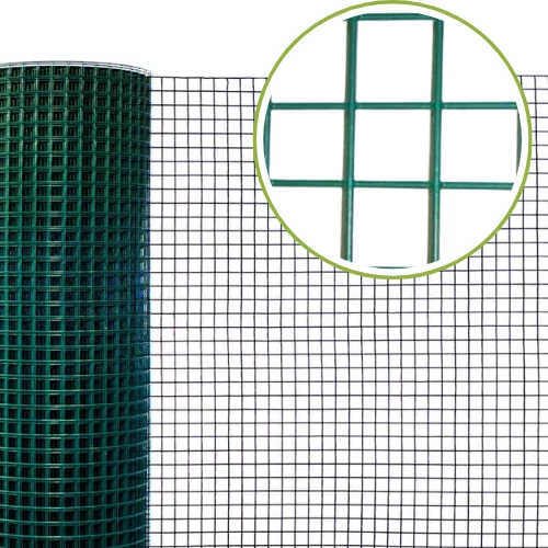 Ponthegesztett zöld tekercs 50 cm, 12,7×12,7 mm osztás, 0,9 mm vastagság, 5 m hossz
