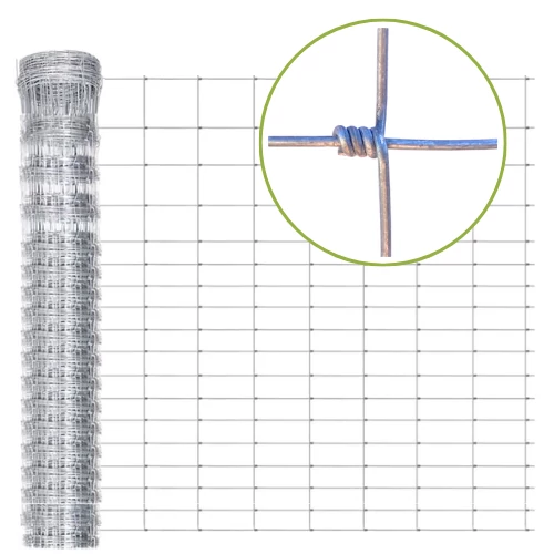 Vadháló csavart sűrű, 115 cm magas, 20 db vízszintes szállal és 15 cm függőleges osztással, 2/2,5 mm huzalvastagsággal, 50 m tekercsben. Erős és időjárásálló kivitel, saját gyártású minőség.