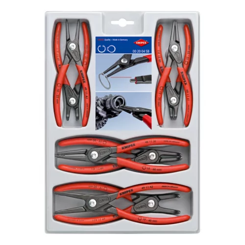 Knipex Zégergyűrű fogó készlet 8 részes