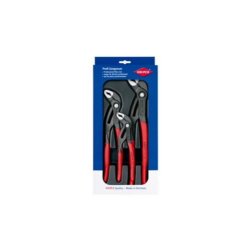 KNIPEX Cobra® vízpumpa-fogó készlet, 3 részes – nagy teljesítményű, gyorsbeállítású szerelőfogók, ergonomikus kialakításban, profi felhasználásra