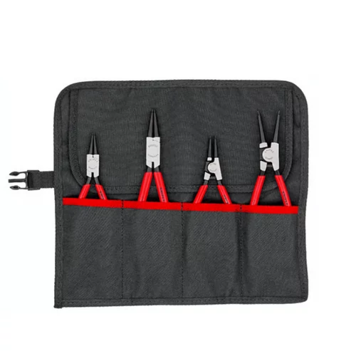 KNIPEX zégergyűrű fogó készlet – belső és külső gyűrűkhöz, 4 részes