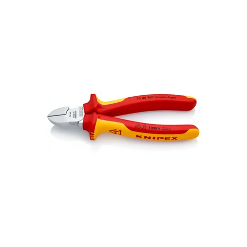 KNIPEX szigetelt oldalcsípőfogó 160 mm – VDE – 70 06 160