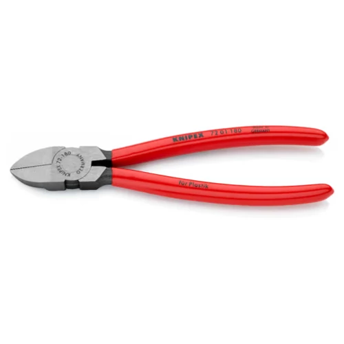KNIPEX Oldalcsípőfogó műanyaghoz 180 mm – polírozott fej és műanyag markolat
