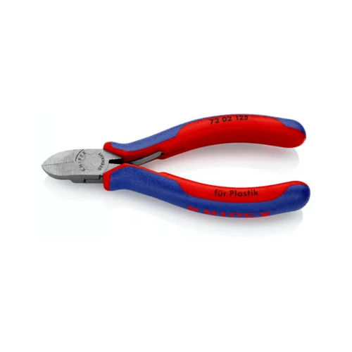 KNIPEX oldalcsípőfogó műanyaghoz – 125 mm, polírozott fejjel, többkomponensű markolattal