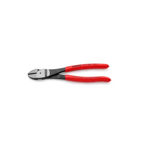 KNIPEX 74 01 200 erő-kímélő oldalcsípőfogó – 200 mm – nagy teljesítményű huzalvágó