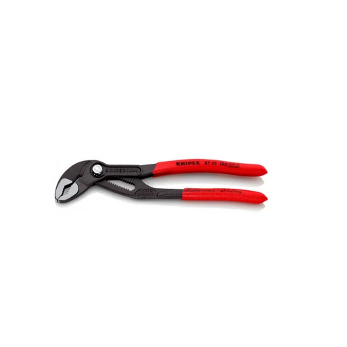 KNIPEX Cobra® Hightech vízpumpa-fogó 180 mm – gyorsállítású kivitel, szürke foszfátozott felület, polírozott fej, csúszásmentes markolat